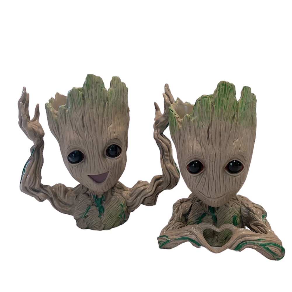 Baby Groot Flower Pot Planter Succulent Air Plant Guardians Of The Galaxy heart
